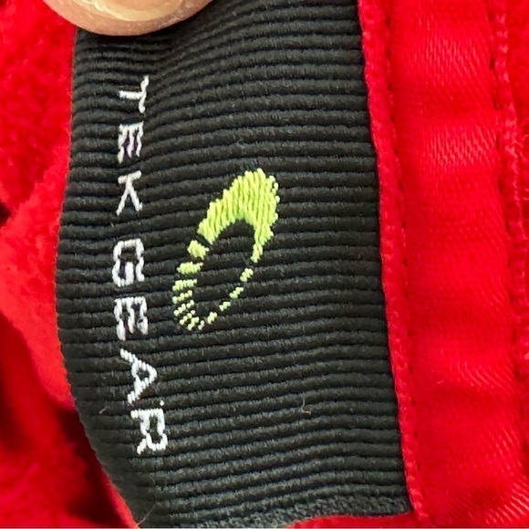 Tek gear red fleece hoodie top Large - Picture 9 of 13